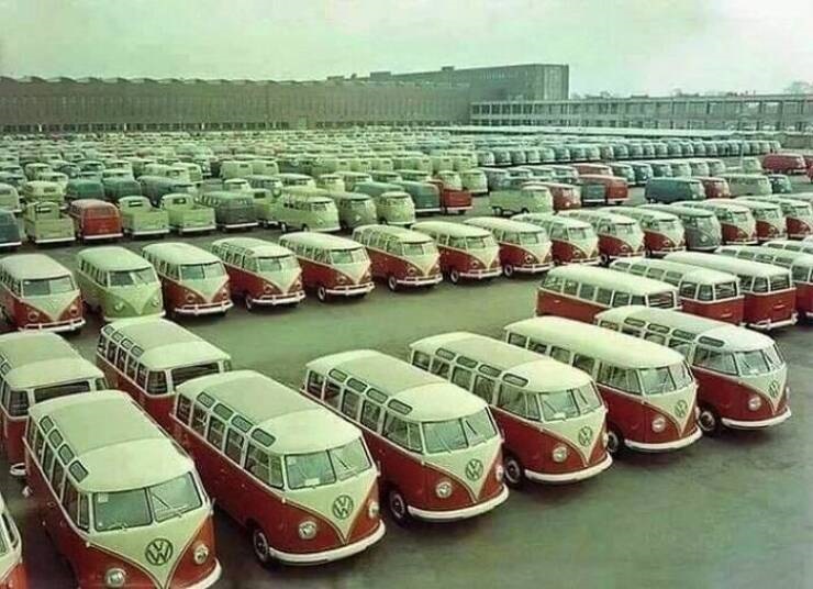 Name:  Vw Buses On The Factory Lot, 1960s.jpg
Views: 127
Size:  128.3 KB